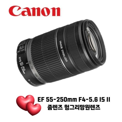 캐논 EF-S 55-250mm F4-5.6 IS II 줌렌즈 킷 단품 – 망원 촬영을 위한 최적의 선택 _꿀템
