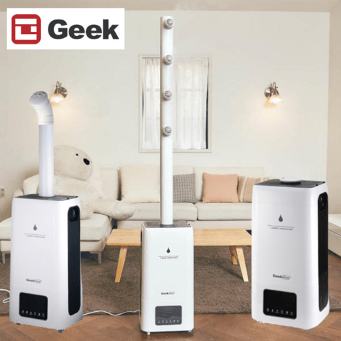 대형가습기 23리터 사무실 업소용 Geek 초음파 통세척 탑블럭 타워형 굴뚝 대용량 가습기 _꿀템