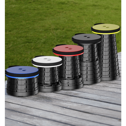 1+1 휴대용 자바라 의자 접이식 캠핑 용품 야외 간이 _꿀템