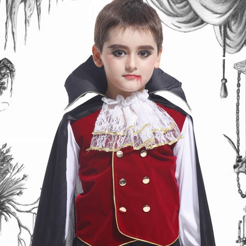 고품격 아동 의상으로 무장하자! [B-0038] 노블 뱀파이어 의상 (6~8세)