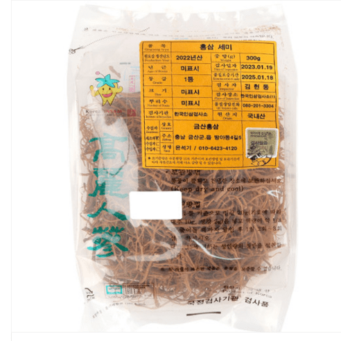 고려홍삼 홍미삼 홍세미 1등급 농협검사품, 300g, 10개