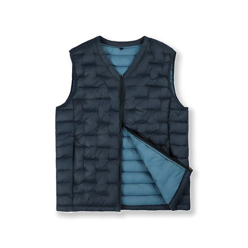 꽃중년 남자를 위한 경량패딩조끼 – 웰론 누빔 보온과 스타일의 완벽한 조화