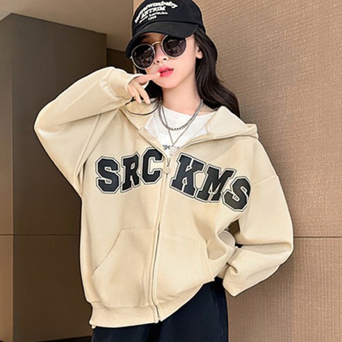 베비포 초중생 봄 가을 루즈핏 후드집업 KM8 _꿀템