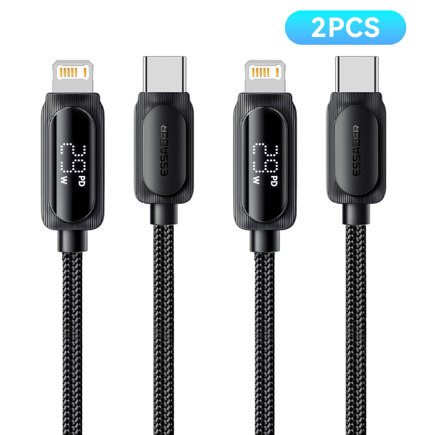 Essager 디스플레이 아이폰 호환 8핀 29W 고속충전 케이블 _꿀템