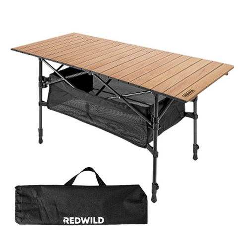 메이튼 레드와일드 높이조절 경량 롤 캠핑 테이블 – 캠핑의 필수품!